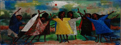 CHILDREN'S GAMES by Edin Godfrey Currie-Wood - Auction record, sale price, and art valuation. Compare with similar artists and explore comparable artworks.