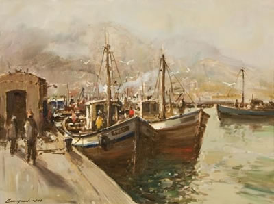 FISHING BOATS IN THE HARBOUR