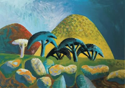 LANDSCAPE WITH TREES