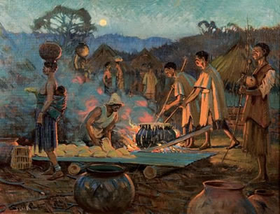 AFRICAN FIGURES AROUND A CAMP FIRE by Sydney Carter - Auction record, sale price, and art valuation. Compare with similar artists and explore comparable artworks.