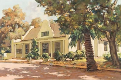 CAPE DUTCH HOMESTEAD by Johannes Oldert - Auction record, sale price, and art valuation. Compare with similar artists and explore comparable artworks.