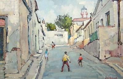 CHILDREN PLAYING IN THE STREET, DISTRICT SIX