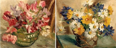 STILL LIFE OF DAISIES; STILL LIFE OF SWEETPEAS, two in the lot by Emily Isabel Fern - Auction record, sale price, and art valuation. Compare with similar artists and explore comparable artworks.