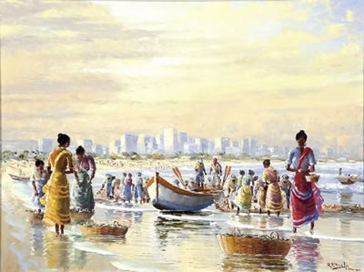 DURBAN FISHING SCENE by Adelio Zagni Zeelie - Auction record, sale price, and art valuation. Compare with similar artists and explore comparable artworks.
