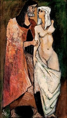 Sample artwork by Ernest Ullmann (1900 - 1975), known for painting and sculpture - View similar artists and auction records
