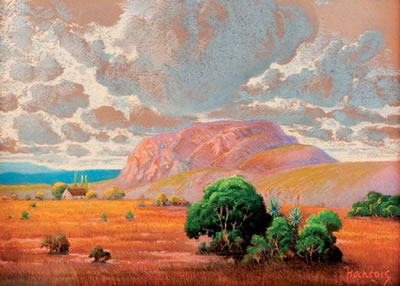 HOUSE IN A SPARSE LANDSCAPE by Leo Auguste Francois - Auction record, sale price, and art valuation. Compare with similar artists and explore comparable artworks.