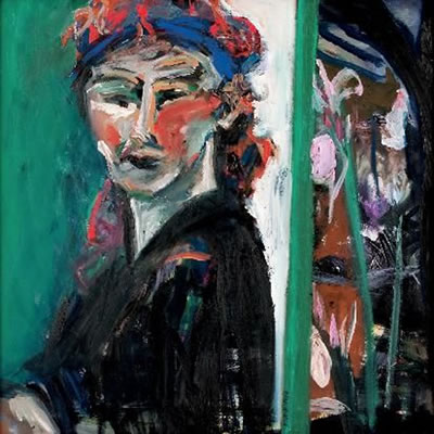 Portrait of Arlene Amaler Raviv: Self-portrait