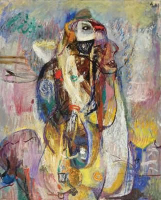 ABSTRACT RED INDIAN