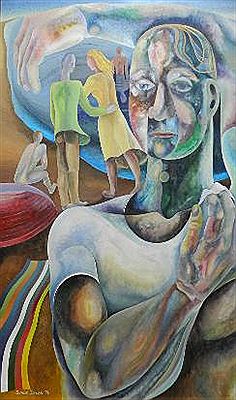 THE BATHERS by Simon Rhys-Jones - Auction record, sale price, and art valuation. Compare with similar artists and explore comparable artworks.