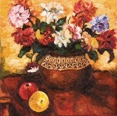 Sample artwork by Kristie van Zyl (20th century), known for painting - View similar artists and auction records