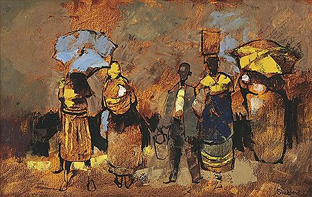 FIGURES IN YELLOW by Anthony Strickland - Auction record, sale price, and art valuation. Compare with similar artists and explore comparable artworks.