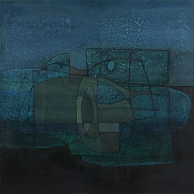 ABSTRACT IN BLUE