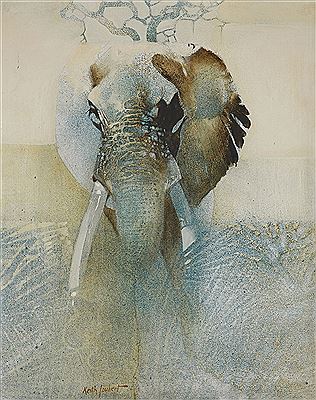 ELEPHANT IN THE MIST by Keith Joubert - Auction record, sale price, and art valuation. Compare with similar artists and explore comparable artworks.