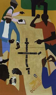 Sample artwork by John Thomas Riddle (1934 - 2002), known for sculptor and painting-black american themes, commercial artist - View similar artists and auction records