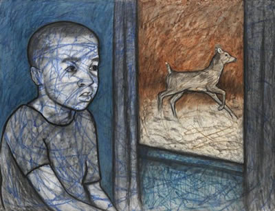Looking for Deer by Whitfield Lovell - Auction record, sale price, and art valuation. Compare with similar artists and explore comparable artworks.