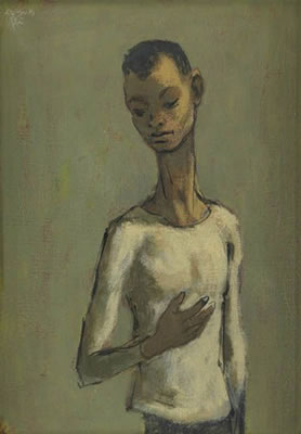 Portrait of Hughie Lee-Smith: Untitled (Self-Portrait).
