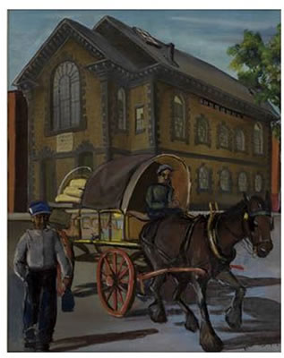 Boston Street Scene.