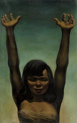 Untitled (Young Woman with Arms Raised).