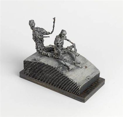 Dos Hombres by John Wilfred Outterbridge - Auction record, sale price, and art valuation. Compare with similar artists and explore comparable artworks.
