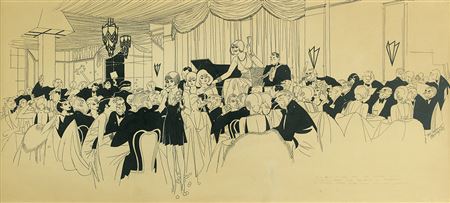 New Year's Eve party scene