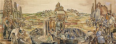 Industrial Landscape, Mannington, West Virginia. by Louis Wolchonok - Auction record, sale price, and art valuation. Compare with similar artists and explore comparable artworks.