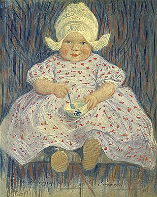 Seated Dutch Child with a Bowl and Spoon. by Marcia Woodbury - Auction record, sale price, and art valuation. Compare with similar artists and explore comparable artworks.