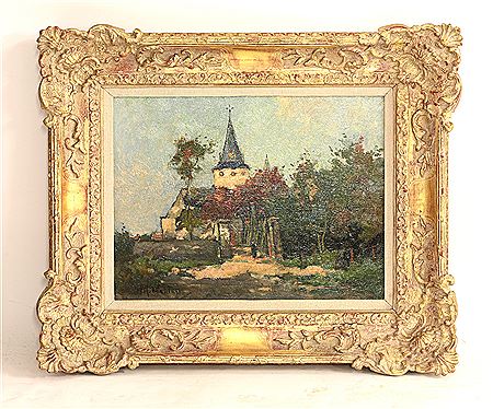 A VIEW OF A CHURCH WITH FIGURE by Bertil Wahlberg - Auction record, sale price, and art valuation. Compare with similar artists and explore comparable artworks.