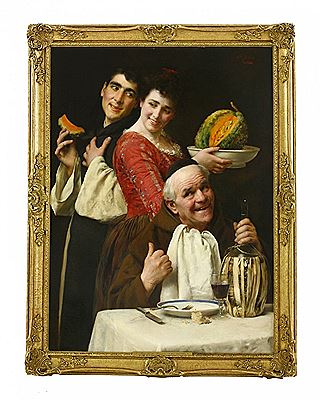 "FRUITS FOR THE FRANCISCANS" by Giuseppe Galli - Auction record, sale price, and art valuation. Compare with similar artists and explore comparable artworks.