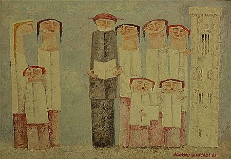 "CORO AL CAMPANILE DI GIOTTO" by Adorno Bonciani - Auction record, sale price, and art valuation. Compare with similar artists and explore comparable artworks.