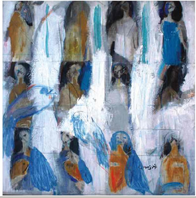 Personnages by Mohamed Benmoussa - Auction record, sale price, and art valuation. Compare with similar artists and explore comparable artworks.