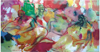 Sample artwork by Aziz Amrani (20th century), known for painting - View similar artists and auction records