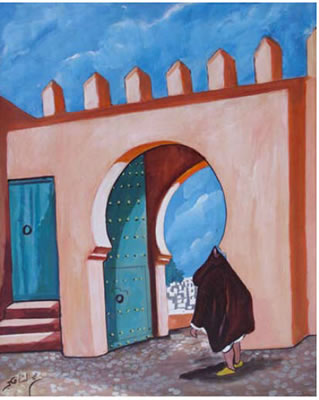 Porte de la kasbah by Abdeuchafi Ahriz - Auction record, sale price, and art valuation. Compare with similar artists and explore comparable artworks.