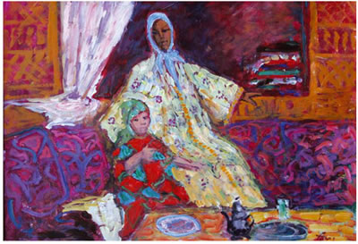 Femme au salon