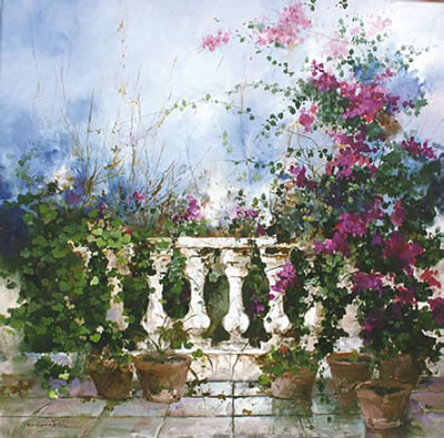 Le patio by Mehdi Marine - Auction record, sale price, and art valuation. Compare with similar artists and explore comparable artworks.