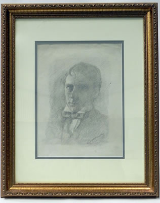 Portrait of Edward Hurley: Self-portrait