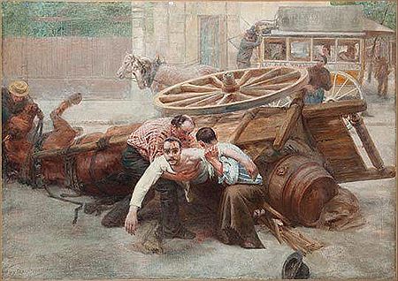 L accident by Jean Louis Gintrac - Auction record, sale price, and art valuation. Compare with similar artists and explore comparable artworks.