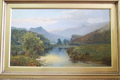Landscape with Stream to Foreground