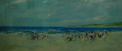 Summer Holidays - Mornington by Donald Fraser - Auction record, sale price, and art valuation. Compare with similar artists and explore comparable artworks.