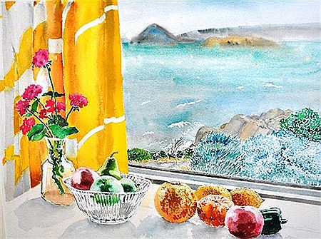 Still Life with View to Encounter Bay