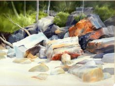 Sample artwork by Brian Stratton (Born 1936), known for painting - View similar artists and auction records