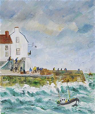SUR LE QUAI EN BORD DE MER by Nicole Fourcroy - Auction record, sale price, and art valuation. Compare with similar artists and explore comparable artworks.