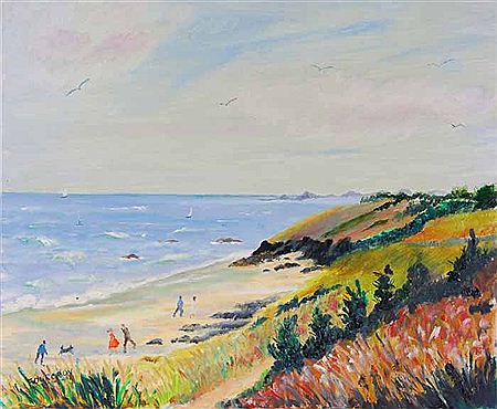 LA PLAGE BONAPARTE, COTENTIN (2000) by Nicole Fourcroy - Auction record, sale price, and art valuation. Compare with similar artists and explore comparable artworks.