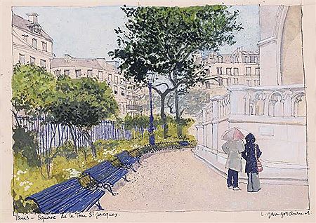 PARIS SQUARE DE LA TOUR ST JACQUES