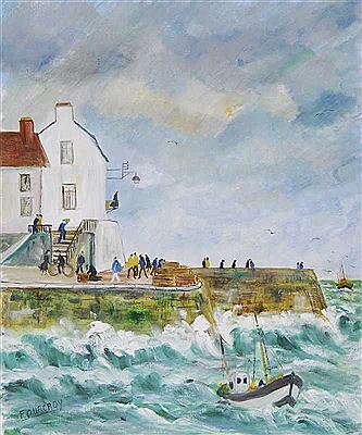 SUR LE QUAI EN BORD DE MER