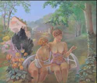DEUX JEUNES FILLES SUR UN BANC by Joseph Carton - Auction record, sale price, and art valuation. Compare with similar artists and explore comparable artworks.