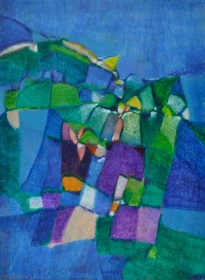 COMPOSITION (1971) by Michele Cahard - Auction record, sale price, and art valuation. Compare with similar artists and explore comparable artworks.