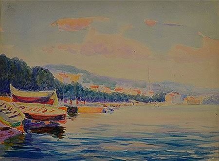Sample artwork by Edmond Calzani, known for painting - View similar artists and auction records