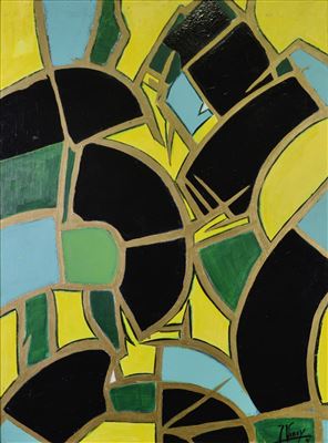 Sample artwork by Jany Viney (late 20th century), known for abstract painting - View similar artists and auction records