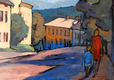 Figures In the village, 1966 by Chaim Aronstamm - Auction record, sale price, and art valuation. Compare with similar artists and explore comparable artworks.