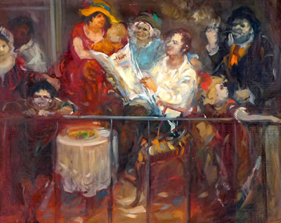 Figures in the Saloon